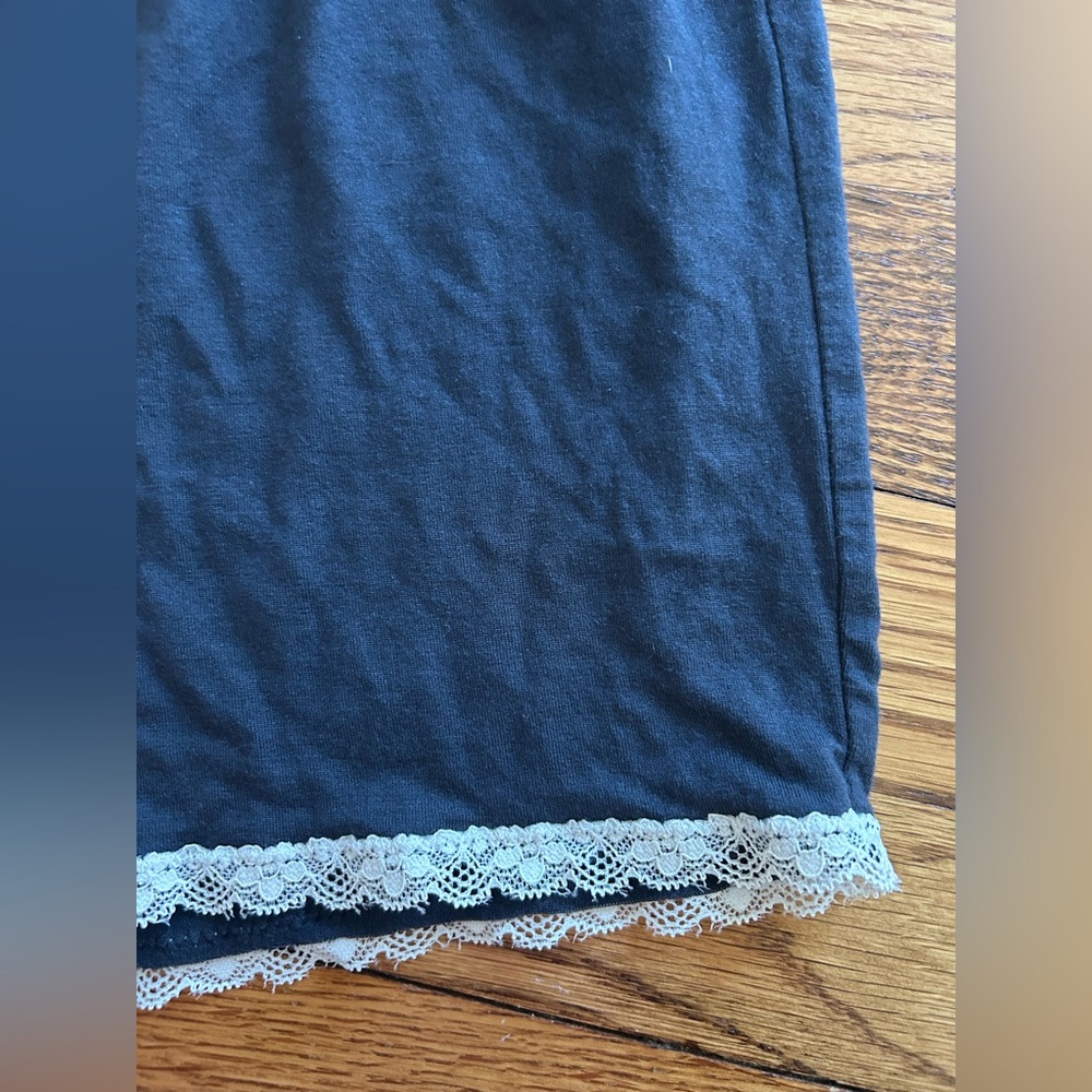 GAP Body Navy Romper with White Lace Details 
Size: Small
EUC (Like New) - Picture 8 of 9